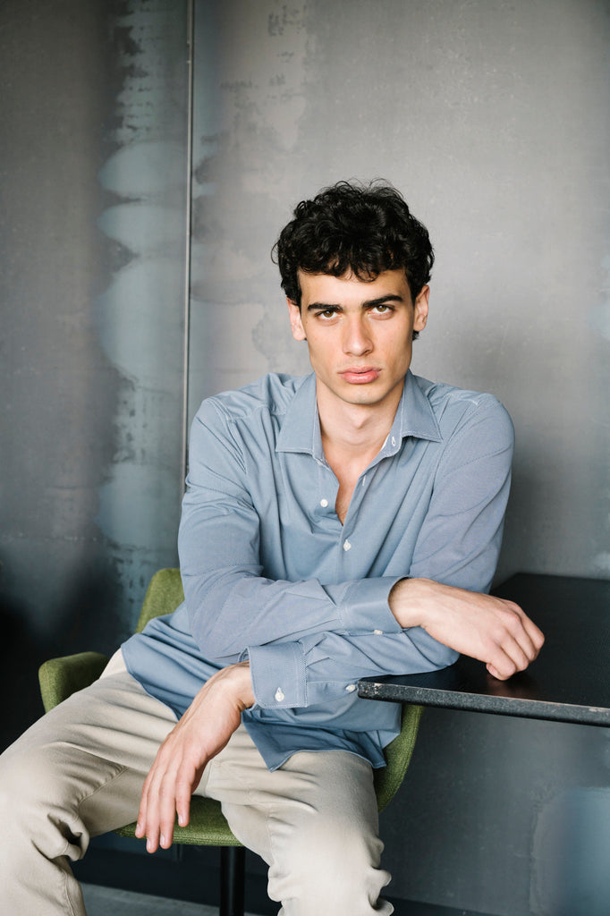 Camicia uomo microfantasia