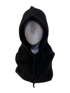 Balaclava da donna in maglia a coste con coulisse
