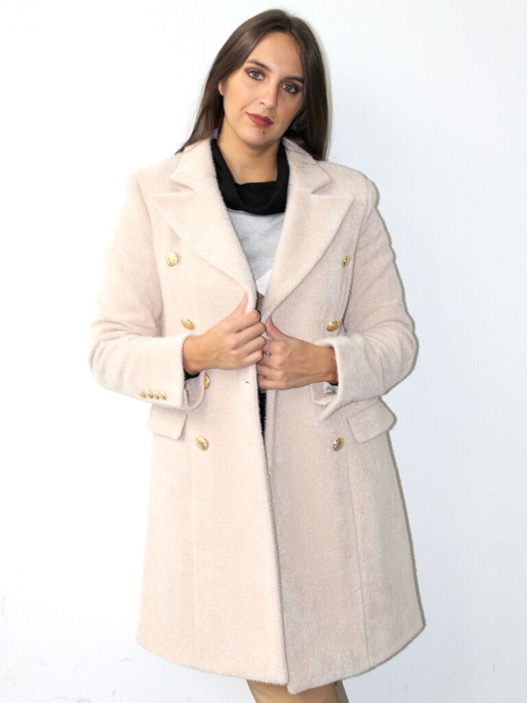 Cappotto doppiopetto lurex
