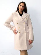 Cappotto doppiopetto lurex