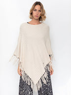 Poncho con frange