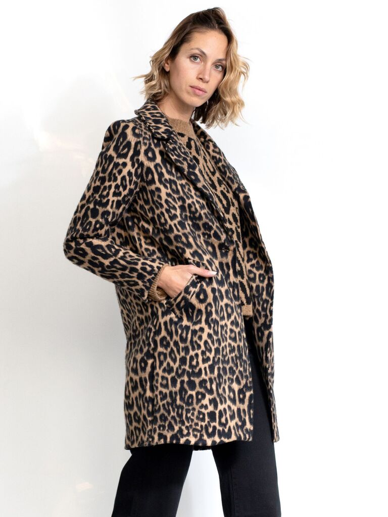 Cappotto leopardato