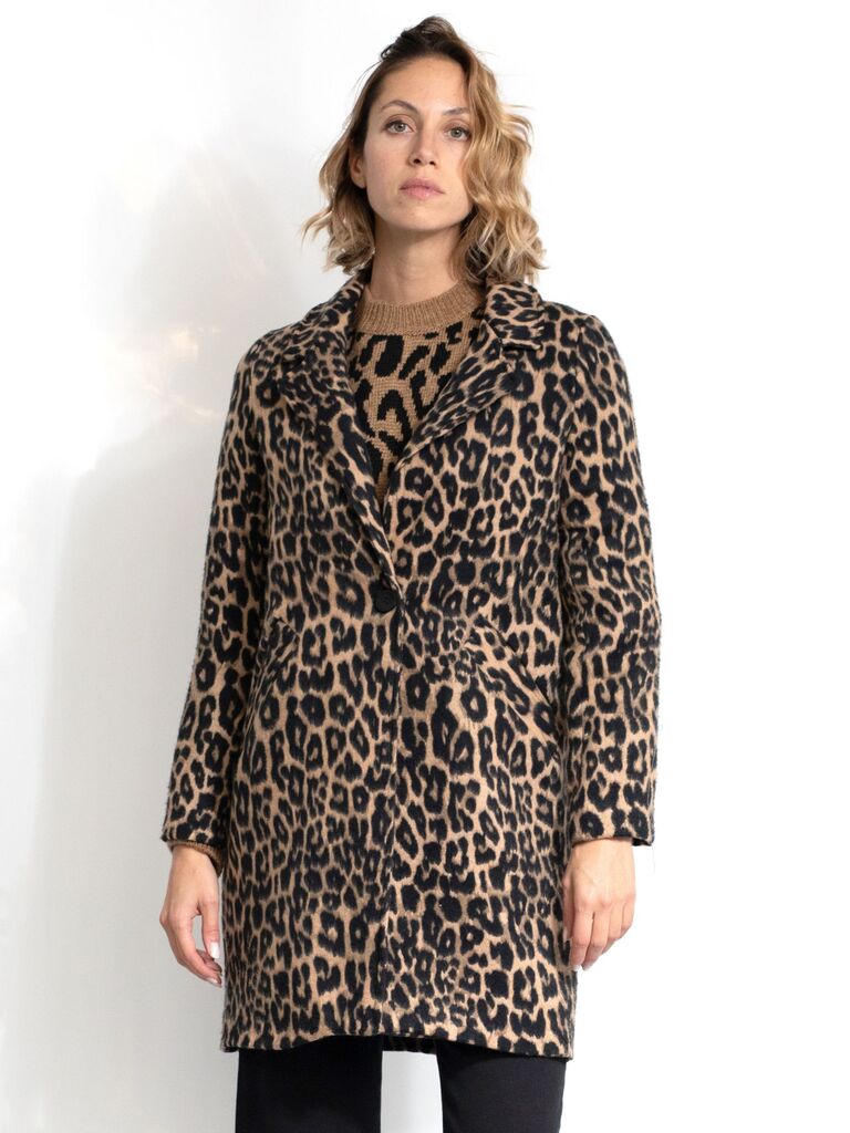 Cappotto leopardato