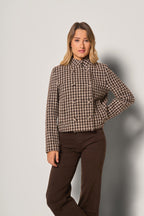 Cappotto corto pied de poule
