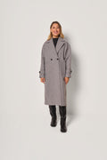 Cappotto lungo doppiopetto donna
