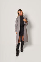 Cappotto lungo doppiopetto donna