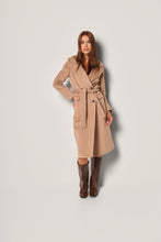 Carica l&#39;immagine nel visualizzatore di Gallery, Cappotto doppiopetto con cintura
