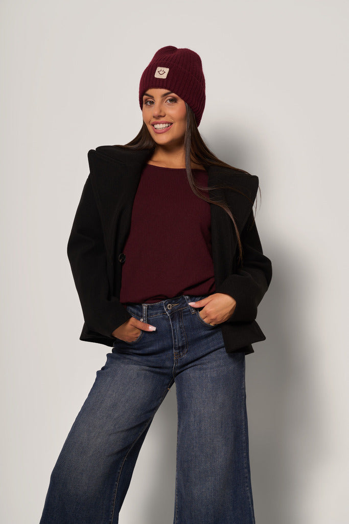 Cappotto corto doppiopetto donna