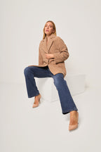 Cappotto donna effetto bouclé