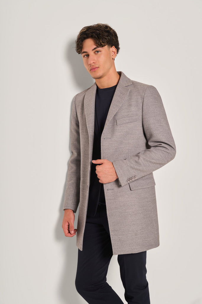 Cappotto monopetto uomo