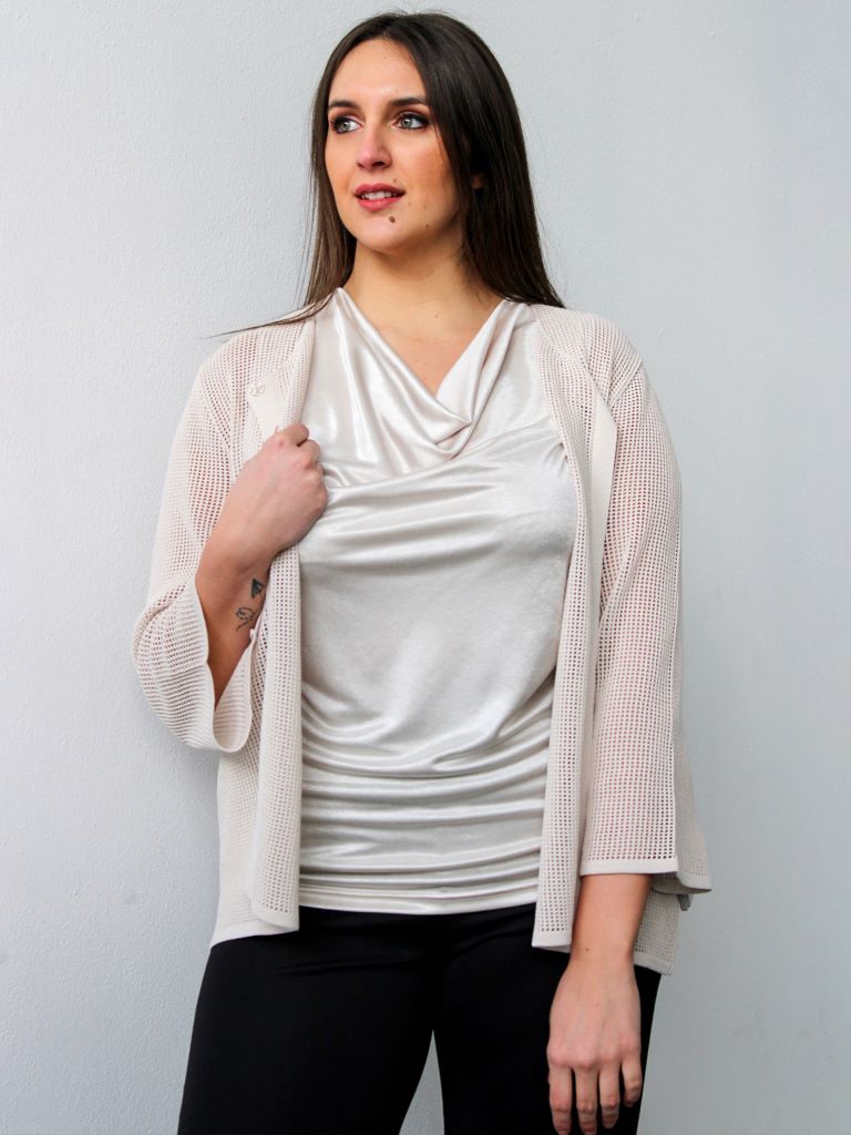 Cardigan traforato