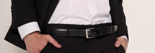 Carica l'immagine nel visualizzatore di Gallery, Cintura da uomo nera
