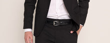 Carica l'immagine nel visualizzatore di Gallery, Cintura da uomo nera
