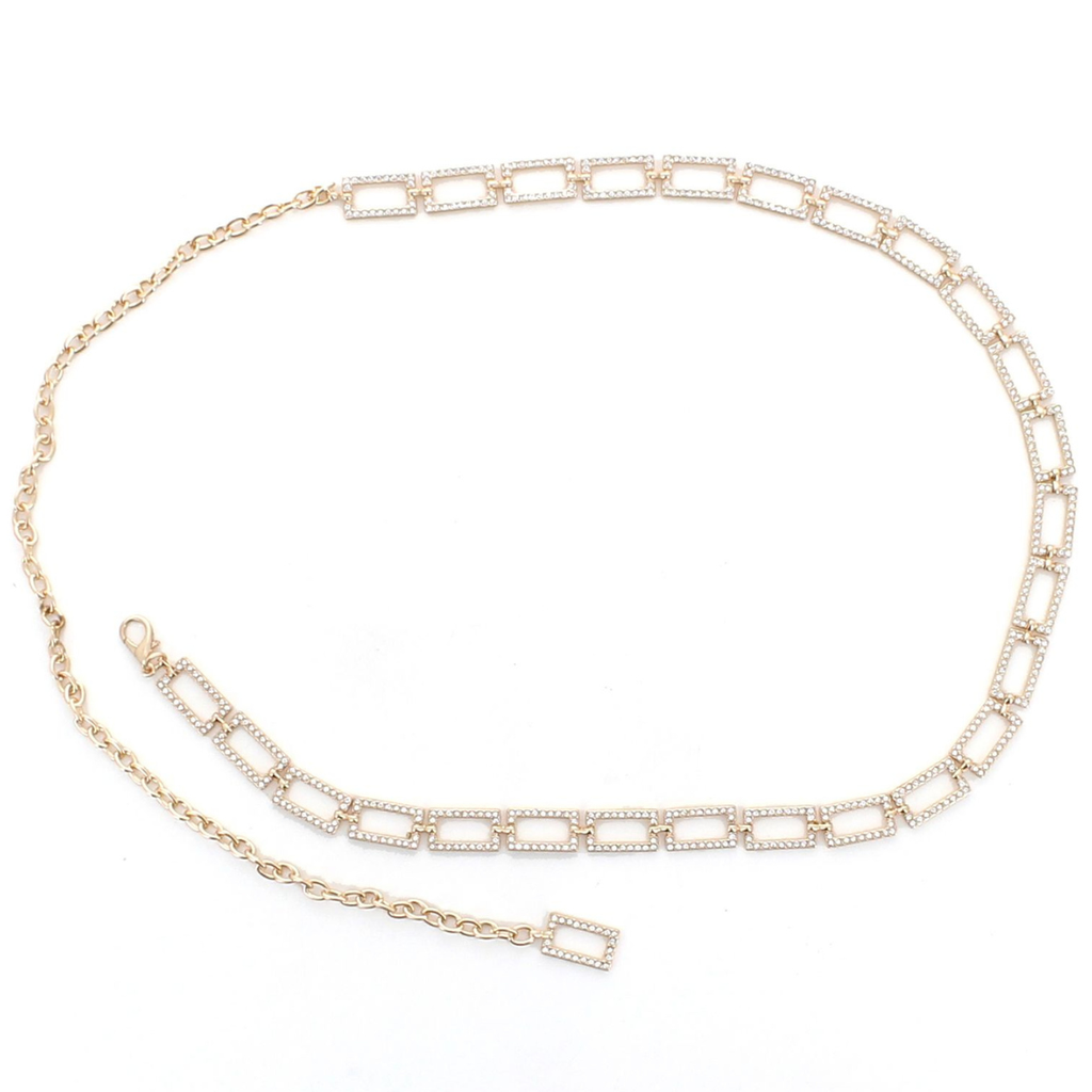 Cintura a Catena con Strass Donna