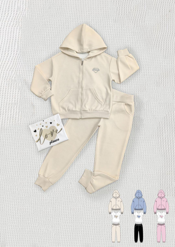 Completo da bambina 3 pezzi