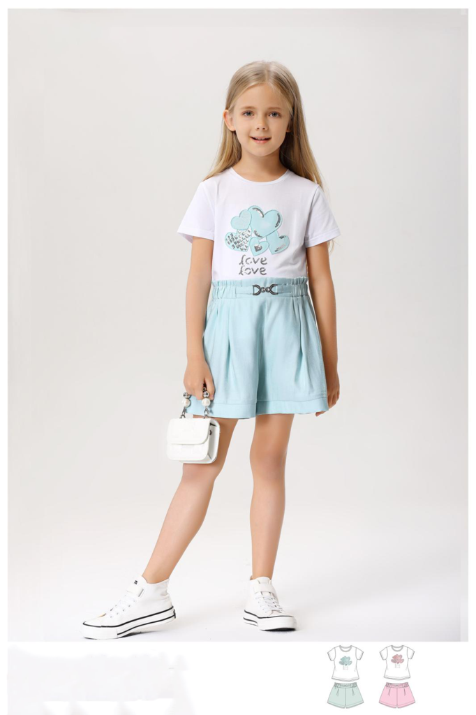 Completino da bambina due pezzi