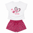 Completino da bambina con cuoricini