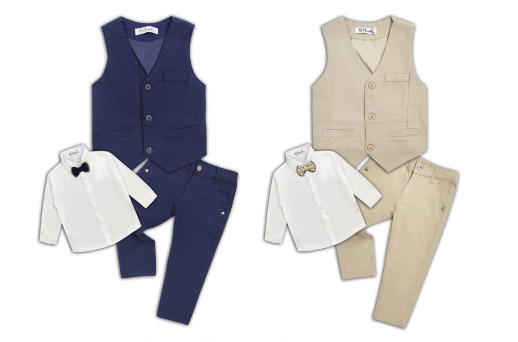 Completo elegante 3 pezzi da bambino