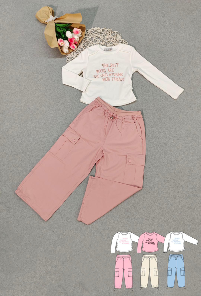 Completo da bambina cargo