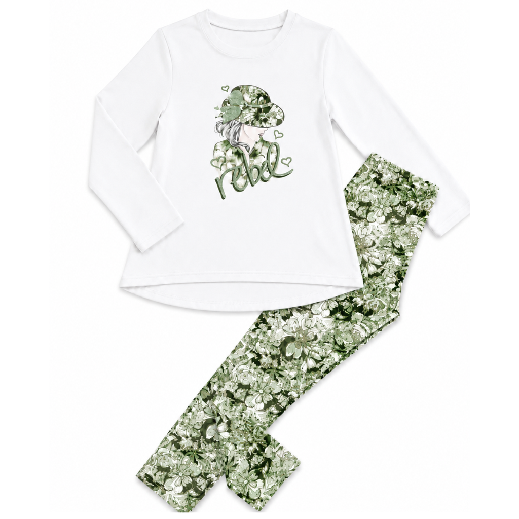 Completo da Bambina 2 Pezzi "Rebel"