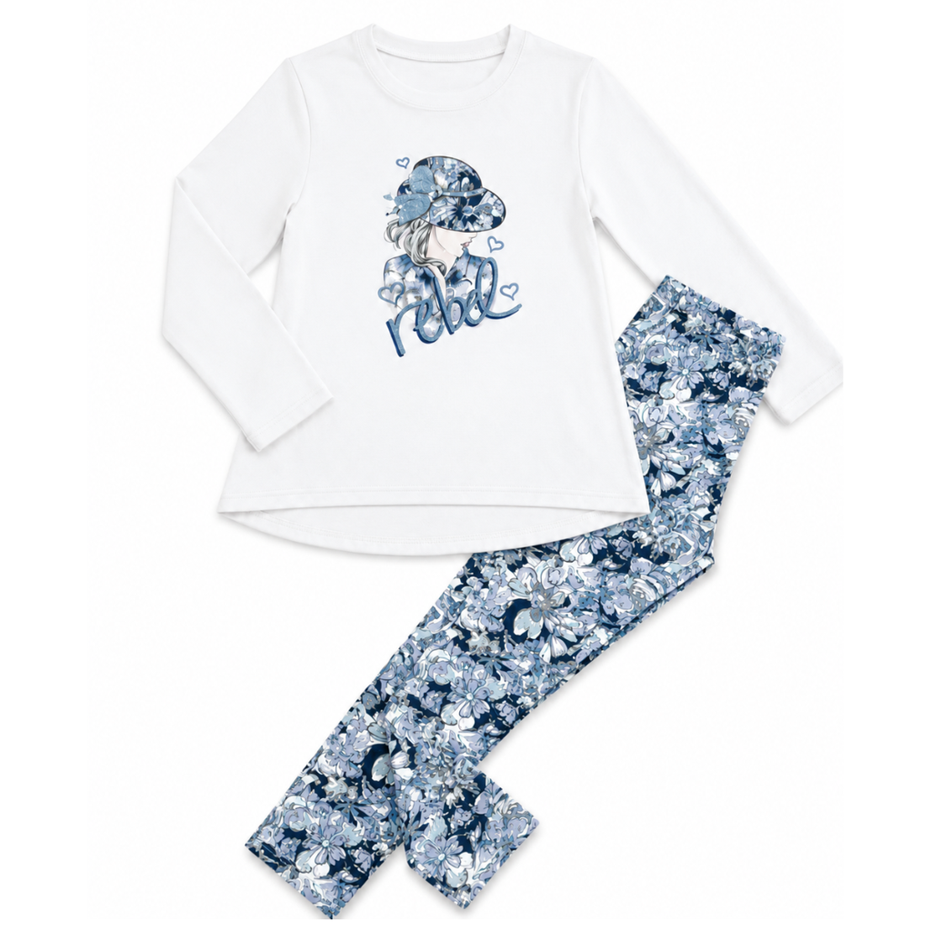 Completo da Bambina 2 Pezzi "Rebel"