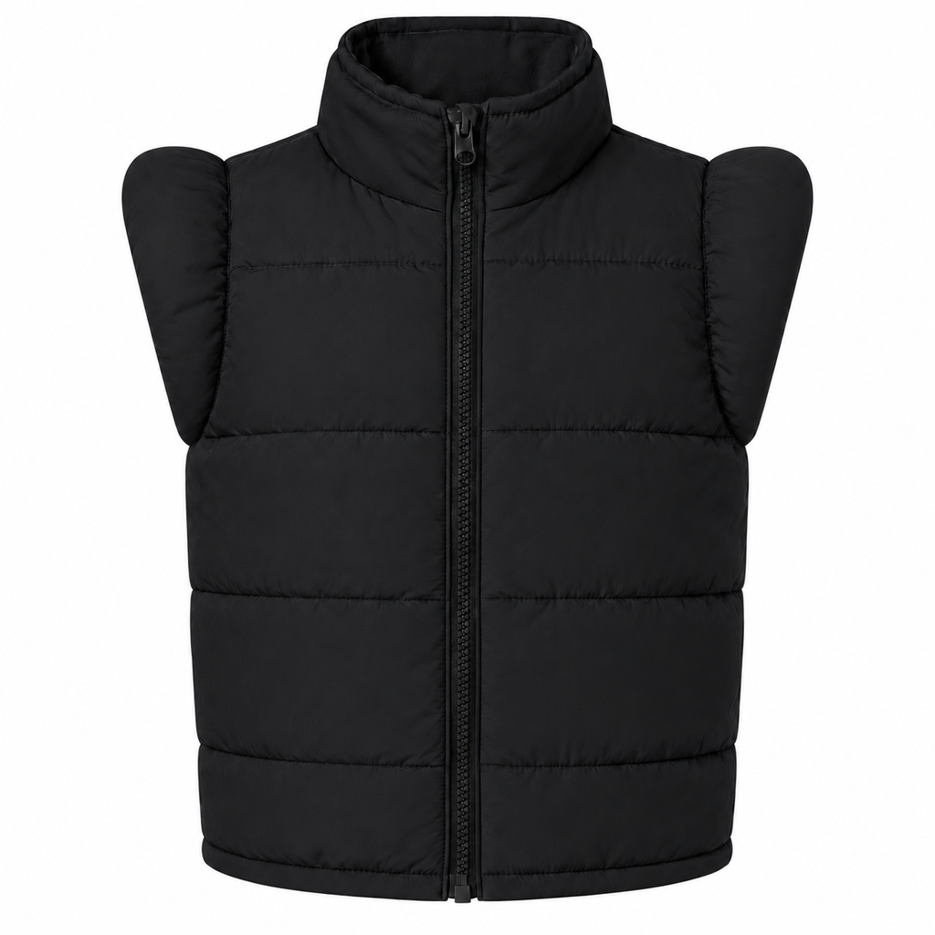 Gilet imbottito senza maniche bambina