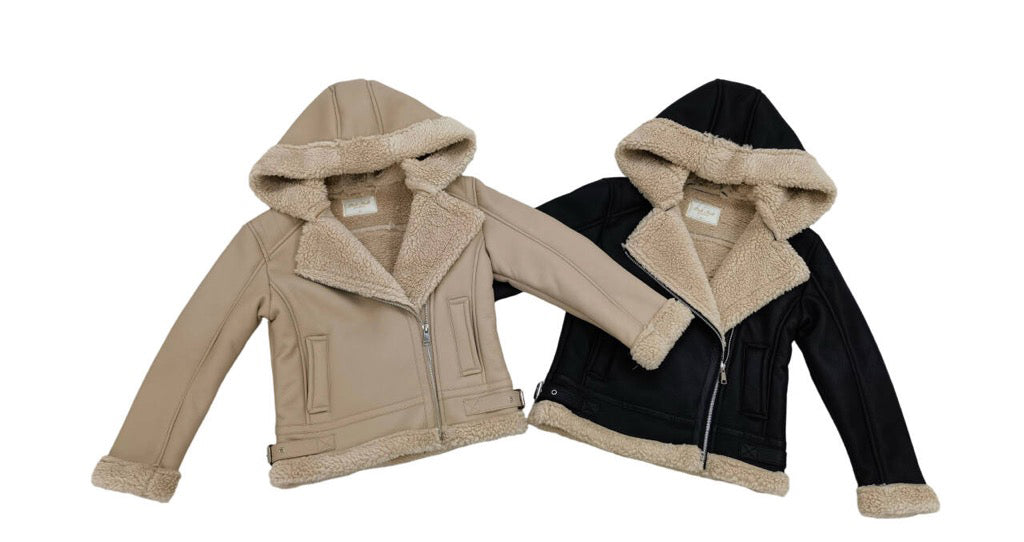 Giacca bambina ecopelle