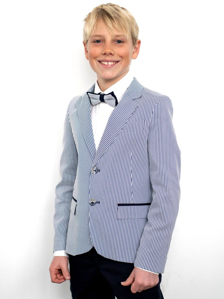 Blazer rigato strutturato