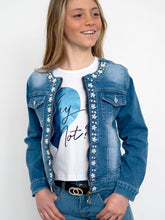 Carica l&#39;immagine nel visualizzatore di Gallery, Giacca denim con perle
