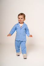 Giacca Bambino Azzurra con Bottoni