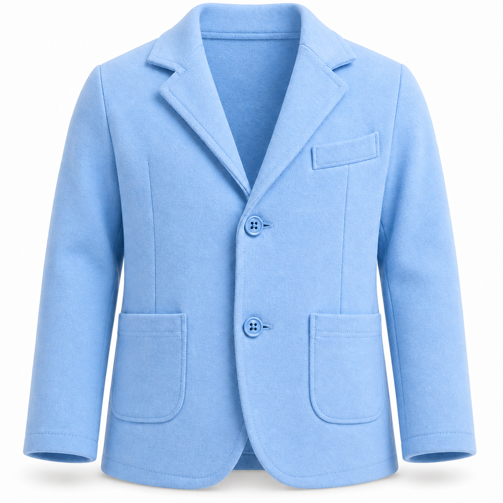 Giacca Bambino Azzurra con Bottoni