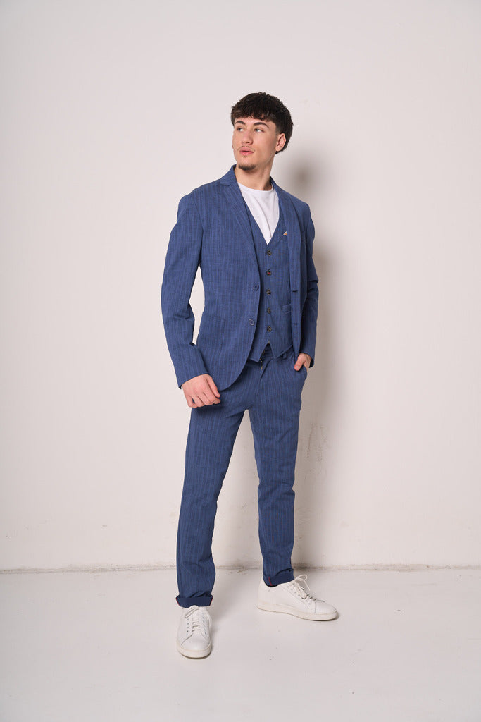 Giacca Uomo Blu Slim Fit