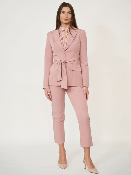 Blazer con cintura coordinato