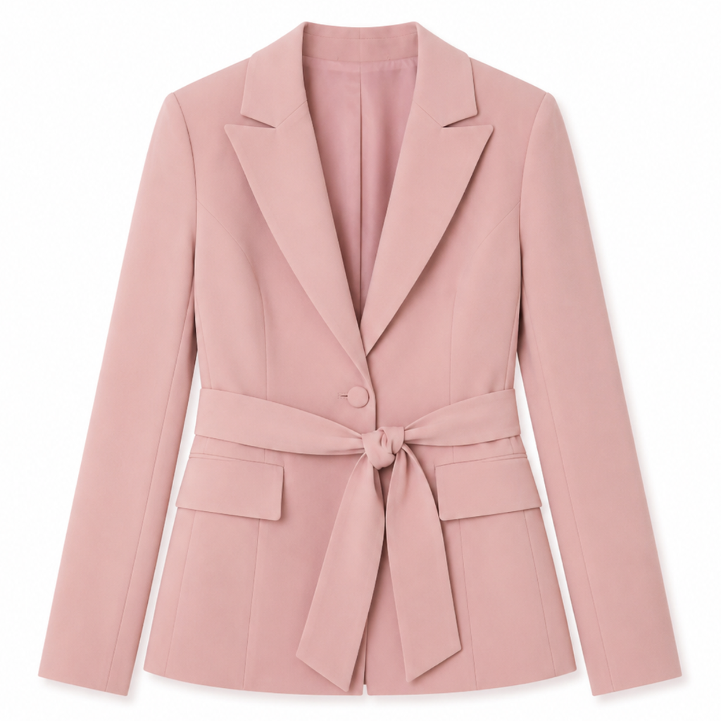 Blazer con cintura coordinato