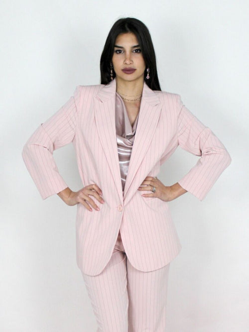 Blazer gessato 1 bottone