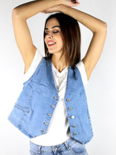 Carica l&#39;immagine nel visualizzatore di Gallery, Gilet di jeans
