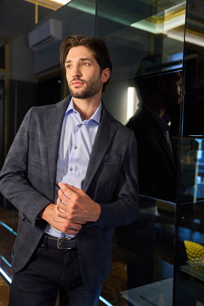 Giacca uomo fantasia micro-check