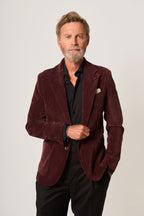 Giacca Uomo in Velluto Bordeaux