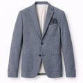 Giacca Uomo Blu Melange Slim Fit