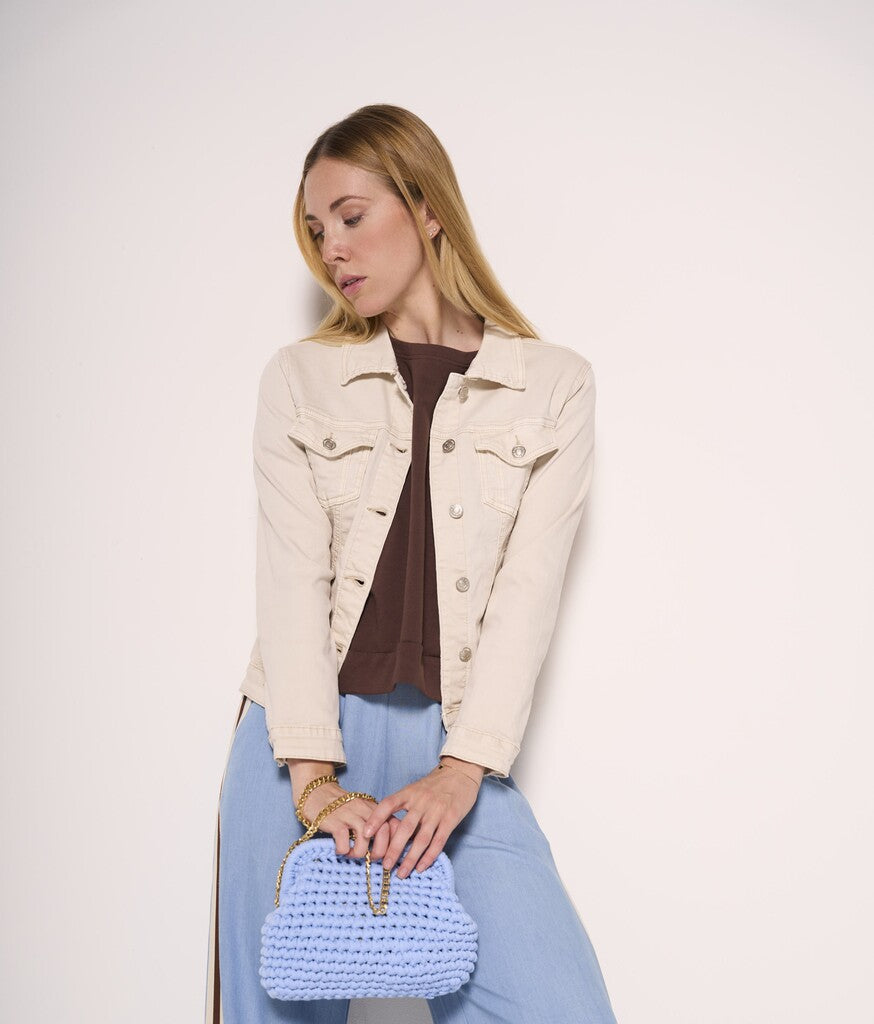 Giacca urban denim beige