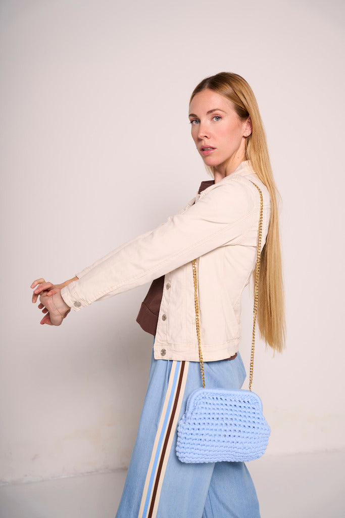 Giacca urban denim beige