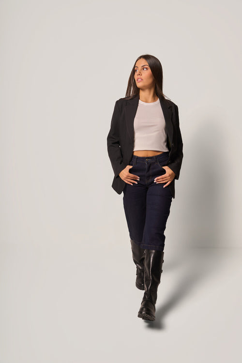Blazer semplice con bottone