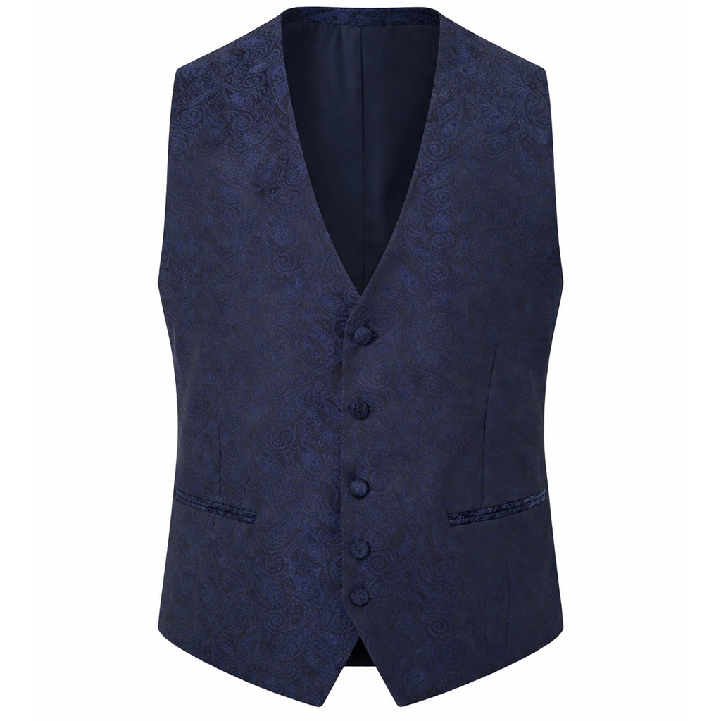 Gilet Uomo Elegante Fantasia Jacquard