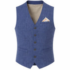 Gilet Uomo Blu Slim Fit