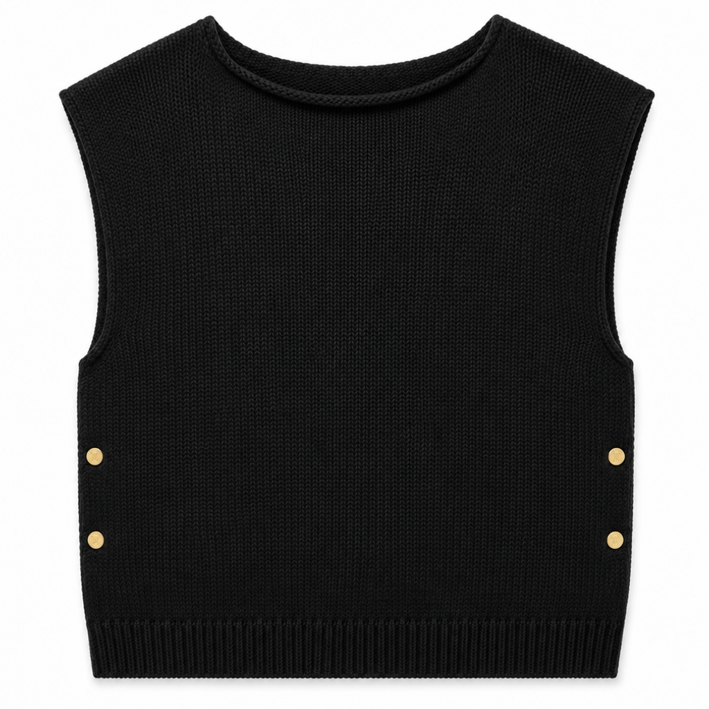GILET CON BOTTONI LATERALI