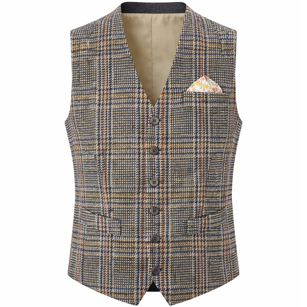 Gilet uomo fantasia a quadri