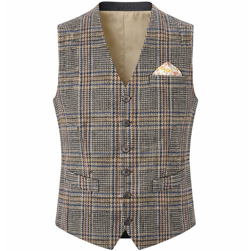 Gilet uomo fantasia a quadri