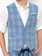 Gilet a quadri da completo