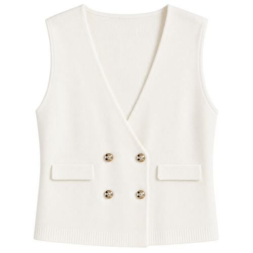 GILET IN MAGLIA DOPPIOPETTO