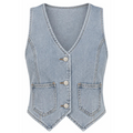 Gilet donna in jeans